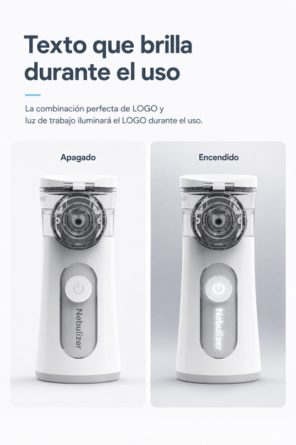 Nebulizador Eléctrico De Mano Silencioso Para Niños Y Adultos