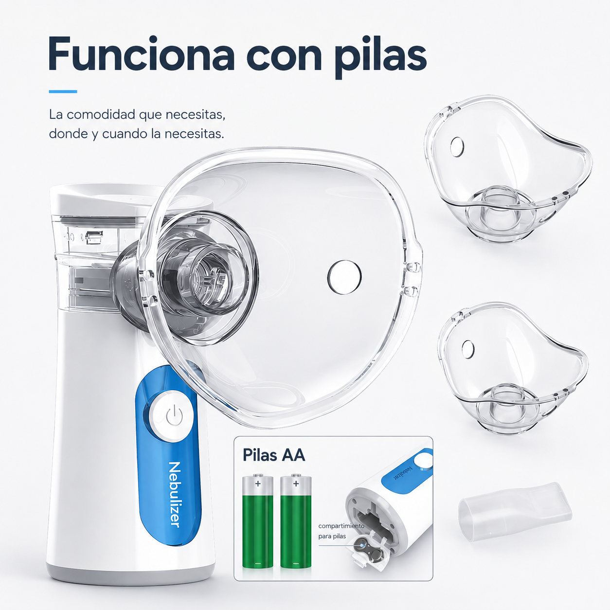 Nebulizador Eléctrico De Mano Silencioso Para Niños Y Adultos