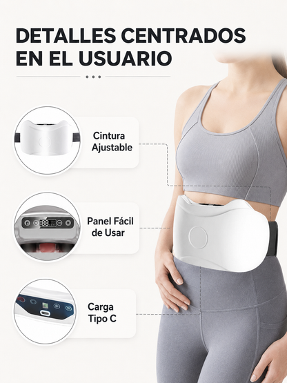 Masajeador Abdominal Eléctrico Inalámbrico – Quema Grasa, Reduce Hinchazón y Activa la Digestión Natural