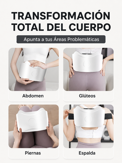 Masajeador Abdominal Eléctrico Inalámbrico – Quema Grasa, Reduce Hinchazón y Activa la Digestión Natural
