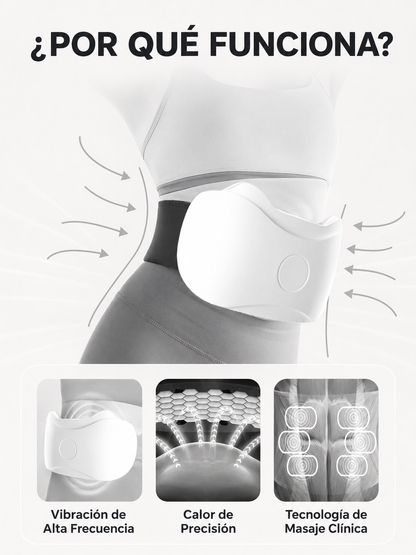 Masajeador Abdominal Eléctrico Inalámbrico – Quema Grasa, Reduce Hinchazón y Activa la Digestión Natural