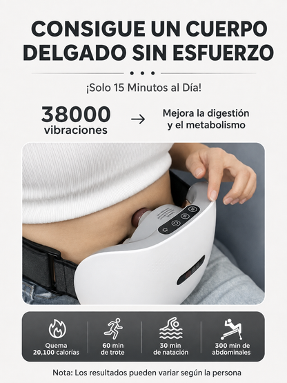 Masajeador Abdominal Eléctrico Inalámbrico – Quema Grasa, Reduce Hinchazón y Activa la Digestión Natural