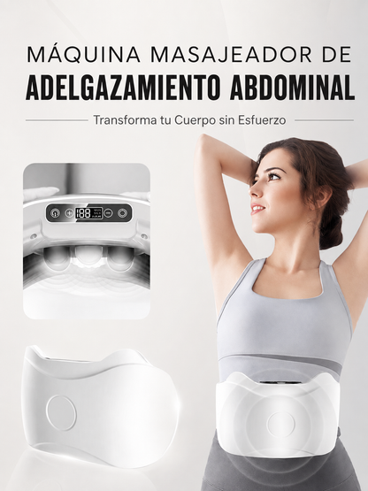 Masajeador Abdominal Eléctrico Inalámbrico – Quema Grasa, Reduce Hinchazón y Activa la Digestión Natural