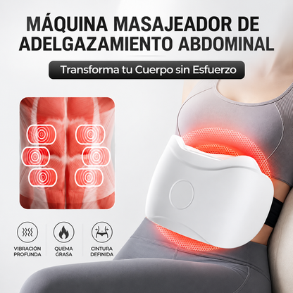Masajeador Abdominal Eléctrico Inalámbrico – Quema Grasa, Reduce Hinchazón y Activa la Digestión Natural