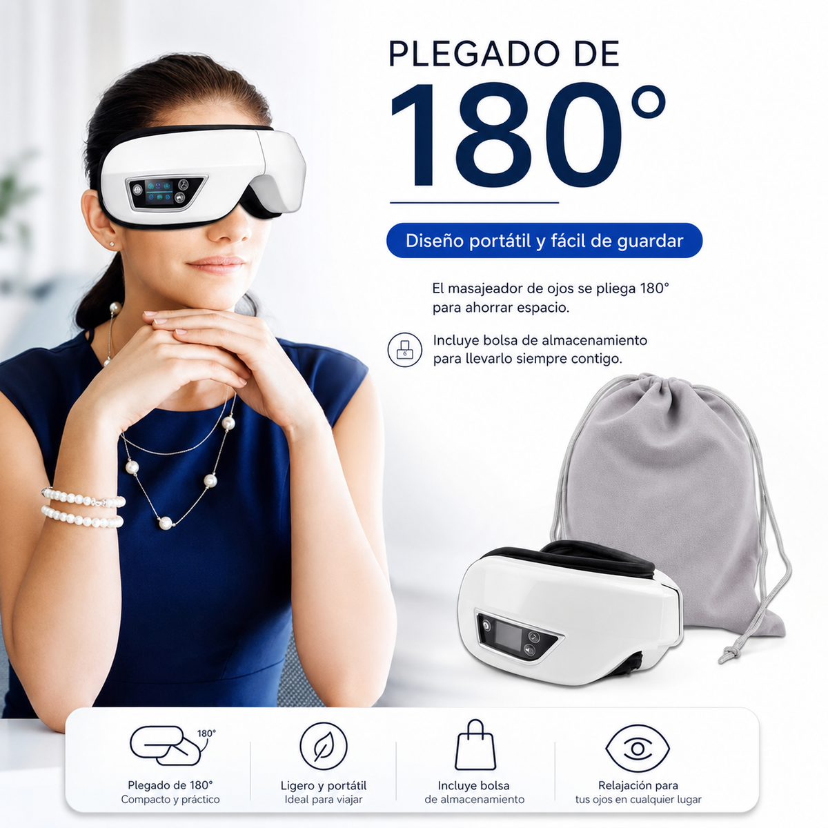 Masajeador de Ojos - Compresa Caliente - Bolsa de Fatiga y Arrugas!