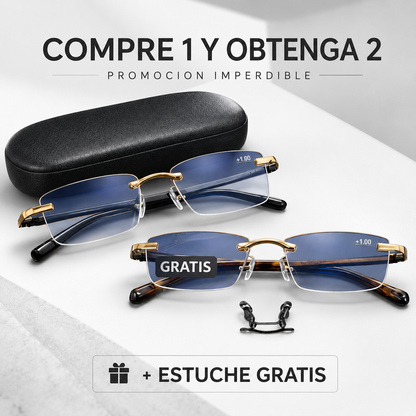 ¡COMPRA 1 Y OBTÉN 2! Gafas Flexibles TR90: Adiós al Cansancio Ocular con Filtro Azul + Estuche de Regalo