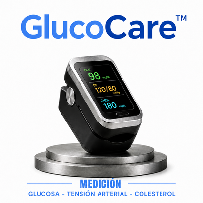 GlucoCare™ 3 en 1 - Medidor de Glucosa Sin Dolor + Colesterol + Presión Arterial + Oxígeno + ENVÍO GRATIS